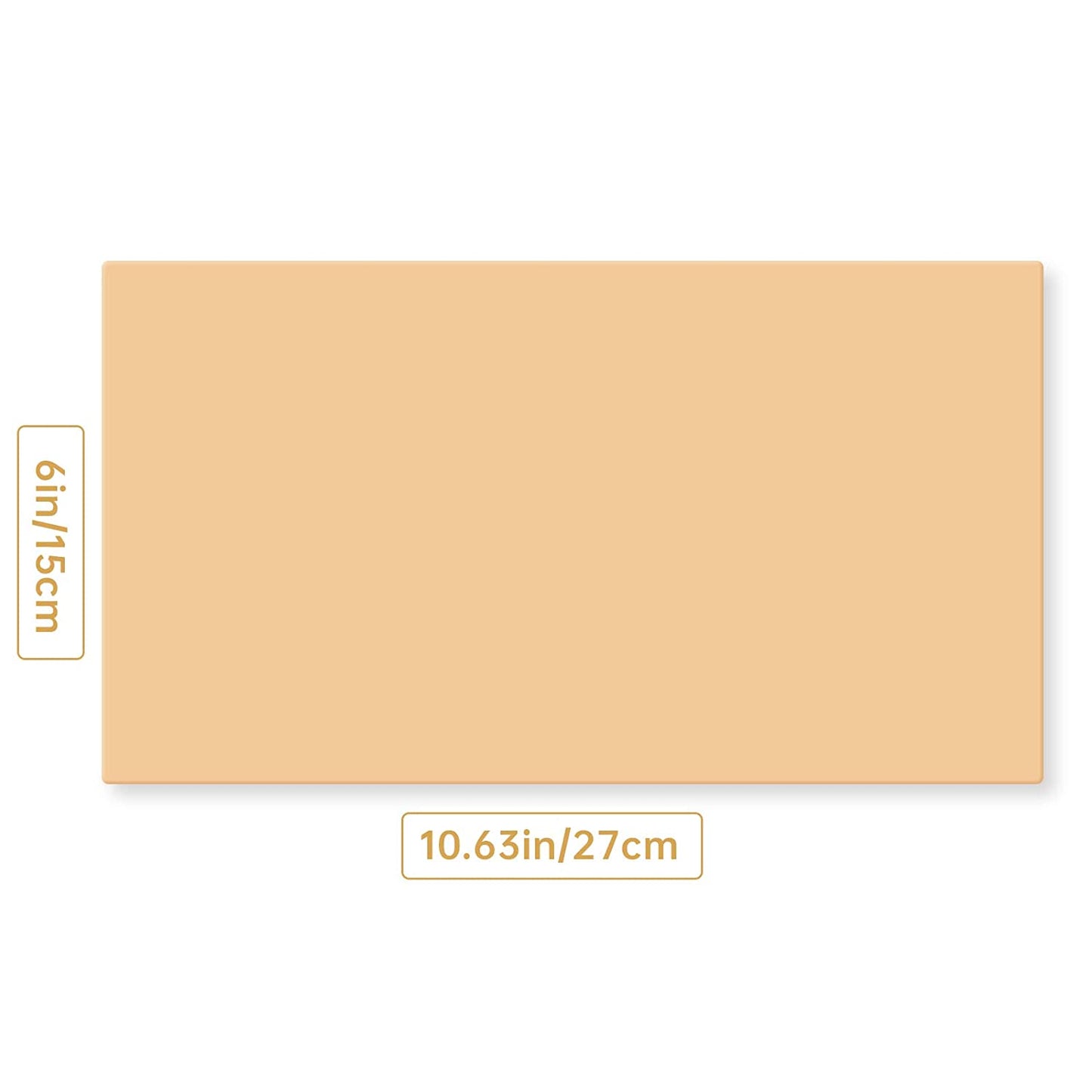 MFW Blank Tattoo Practice Skin, 10.7 x 6" 2MM Thick Double Sides Tattooing Eyebrow Practice Skin Large Size 5 Sheets for Beginners and Experienced Tattoo Artists
